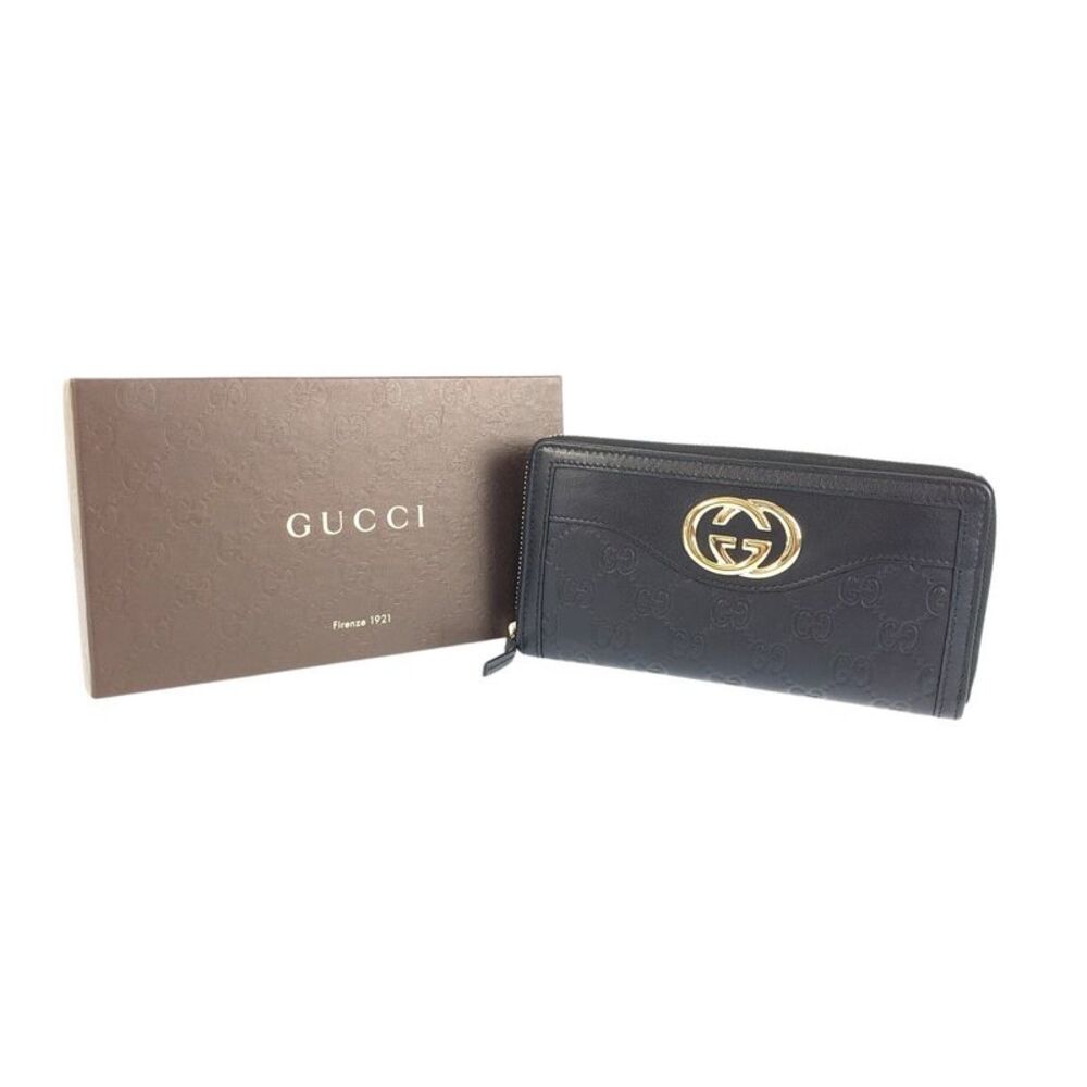 Gucci Leather Interlocking Long Wallet - image 10
